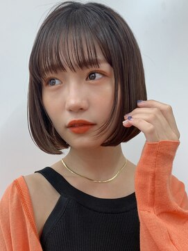 サンドシーン(sand scene) 20代30代40代丸みショートボブマッシュ前下がりレイヤー