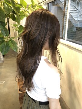 モワ 仙台(Mois) 大人かわいい20代30代40代/マーメイドヘア/オリーブカラー