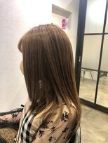 アリアバイエクラート 池袋店(ARiA by ECLART)&nbsp;ブリーチなし　ミルクティーベージュ♪