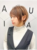 オシャレ女子ショートウルフ20代30代40代50代