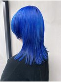 ブルーロブ_フルバングレッドブラウンハッシュカット_ba479081