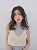 【Sourire江坂】ふんわりカールアッシュブラウンシアーカラー