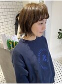 外ハネボブ ベージュカラー