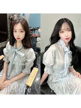 あるじゃんすー 梅田店 コリアンブラック#シールエクステ#韓国#ヨシンモリ#くびれ#梅田