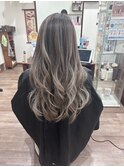 20代30代秋ヘアー＊透明感 ハイレイヤーシルキーベージュ