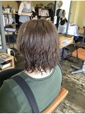 白髪ぼかしハイライトで明るいヘアカラーに