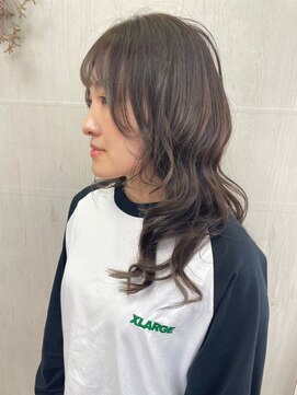 プランタン(Printemps) くびれ巻き大人かわいいゆるふわ愛されダークグレージュ