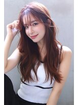 マルフェ 天王寺(marfe)&nbsp;【marfe】レイヤーカット＿ピンクカラー＿大人ロング