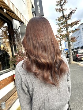 チャプター 問屋町(chapter) ケアブリーチチョコレートベージュカラーレイヤーカット韓国ヘア