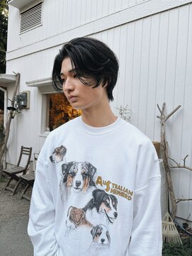 レガシーヘアーデザイン(Legacy hair design) Kazu × センターパート・ニュアンスパーマ・カルマパーマ