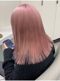 12848髪質改善ストレートラベンダーミルクティーホワイトピンク
