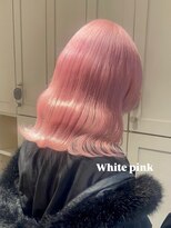 ベレーザ 渋谷(BELEZA)&nbsp;14400ブリーチ＆ダブルカラーベビーピンクホワイトピンク