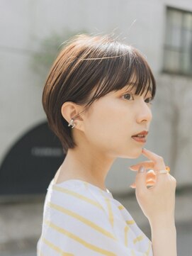 ガーデンヨコハマ(GARDEN YOKOHAMA) ショート　ショートボブ　ハイライトカラー　縮毛矯正　夏