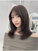 ボブ/レイヤーカット/グレージュカラー/表参道