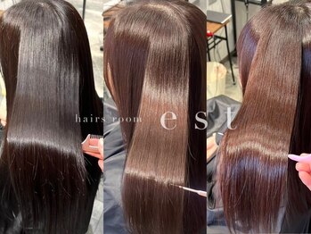 エスト 小倉(est)の写真/髪に合わせた髪質改善トリートメントでお悩み解決*指通り滑らかな美艶ヘアに*[小倉駅/髪質改善/ヘッドスパ]