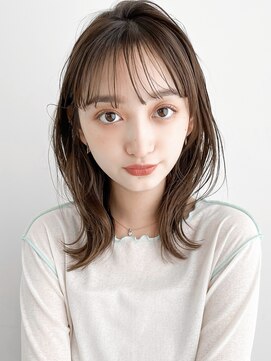 リヤン 表参道(lyann) 艶感前髪ダークアッシュ結べるボブ斜めバング似合わせカット