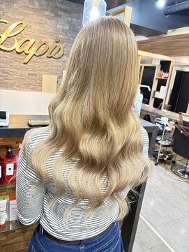 ラピス 横浜(Lapis) ブロンドカラーブリーチカラー髪質改善