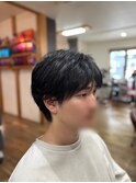 メンズ毛流れショート