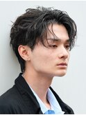 銀座シャドウパーマニュアンスパーマツーブロックメンズパーマ