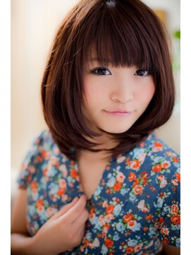 美容室 ファクト(fact) 大人かわいい★乾かすだけ◎ナチュラルカラー×小顔丸みミディ