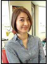 メタ(META) 前下がりのエアリーボブ+毛髪再生プレミアム・プラセンタカラー