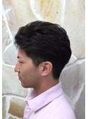 ツーブロックショート