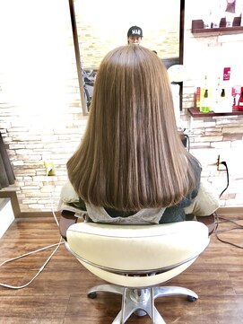 ヘアーピース(Hair Peace) 重めワンレングススタイル