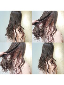 ベイス 池袋(BASE) インナーカラーコーラルピンク