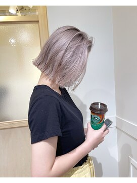 パランケイビューティー シンジュク(PALAN K-Beauty) ストレートボブ×ホワイトラベージュ