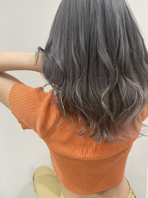 マッシュくびれヘアビタミンカラー着物ヘアメルティカラー