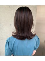 オブ ヘアー 自由が丘 ウエスト(Of HAIR WEST)&nbsp;伸ばし中ミディアム/アッシュオリーブ/アースカラー