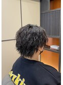 センターパート×マッシュウルフ×ツイストスパイラル