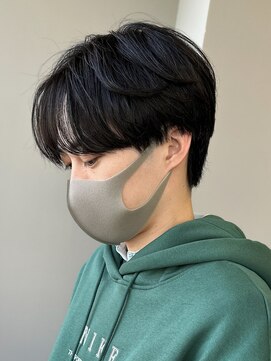 エルマーク 梅田(L-MARK) センターパートニュアンスパーマ韓国カルマパーマコンマヘア