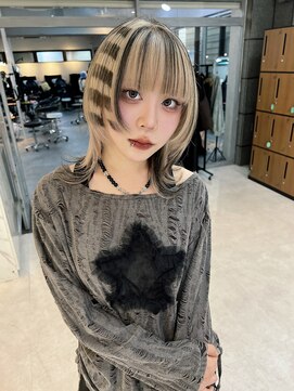 アリー(ally) デザインカラーボブウルフカット姫カットショートウルフカット