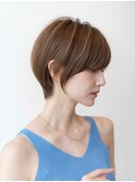 20代30代大人かわいい丸みショート似合わせカットイメチェン