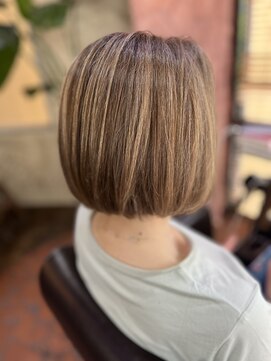 ロッソバイアルター 鎌取(ROSSO by aL-ter) 【切りっぱなしボブ/ネイビーグレー/レイヤーボブ】中山実