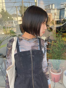 フルール(hair place Fleur) ミニボブ×縮毛矯正