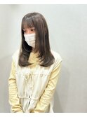 ロングレイヤー ミルクティーベージュ
