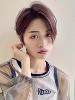 イヴォークトーキョーオーサカ(EVOKE TOKYO osaka)&nbsp;ハンサムショート 耳かけ 大人 ピンクベージュ カラー