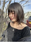 伸ばしかけミディアムウルフ