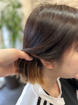 ポタム 東中野(potamu) ボブでも可愛いインナーカラー