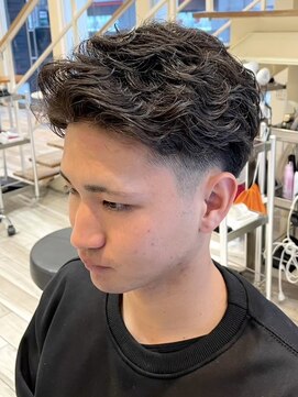 クラップス 横須賀中央店(CLAPS) ビジネスショートメンズマッシュツイストパーマツーブロック