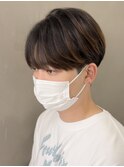シースルーマッシュナチュラルマッシュメンズ韓国ツーブロック