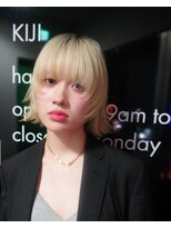 キジ(KIJI)&nbsp;レイヤーボブ/ボブレイヤー/フェイスレイヤー/ブロンドカラー