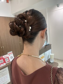 アッシュ 下北沢店(Ash) シニヨンエアリーアップスタイル