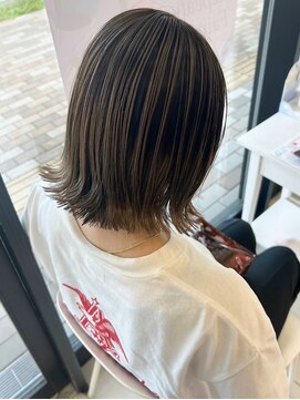 プログレス フレスポ富沢店(PROGRESS) 脱白髪染め白髪ぼかしバレイヤージュ/グレージュ/30代40代50代