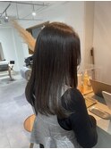 くすみベージュ/髪質改善トリートメント/地毛風カラー/縮毛矯正