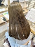 ミルクティーベージュダブルカラーインナーカラーケアブリーチ