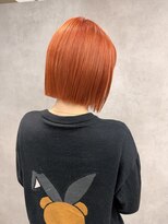 サニー 渋谷(SUNNY)&nbsp;オレンジボブ、アプリコット、切りっぱなしボブ