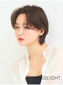 小顔似合わせ韓国大人ハンサムショートウルフイメチェン前髪なし